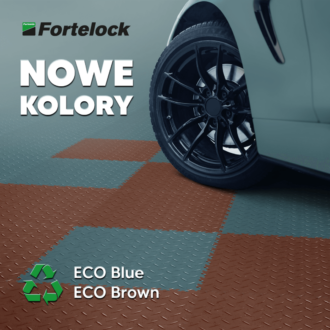 NOWOŚĆ – Płytki PCW Fortelock w nowych kolorach ECO Blue i ECO Brown